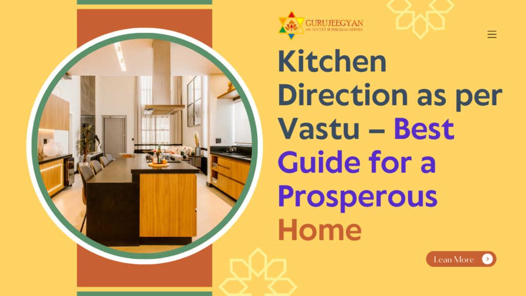 Kitchen Direction as per Vastu