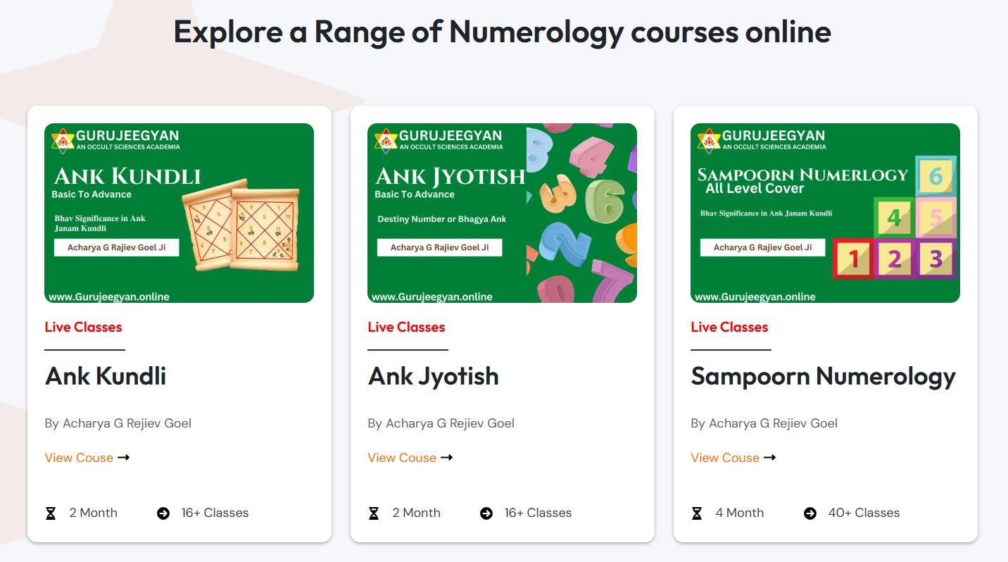 gurjeegyan numerology courses
